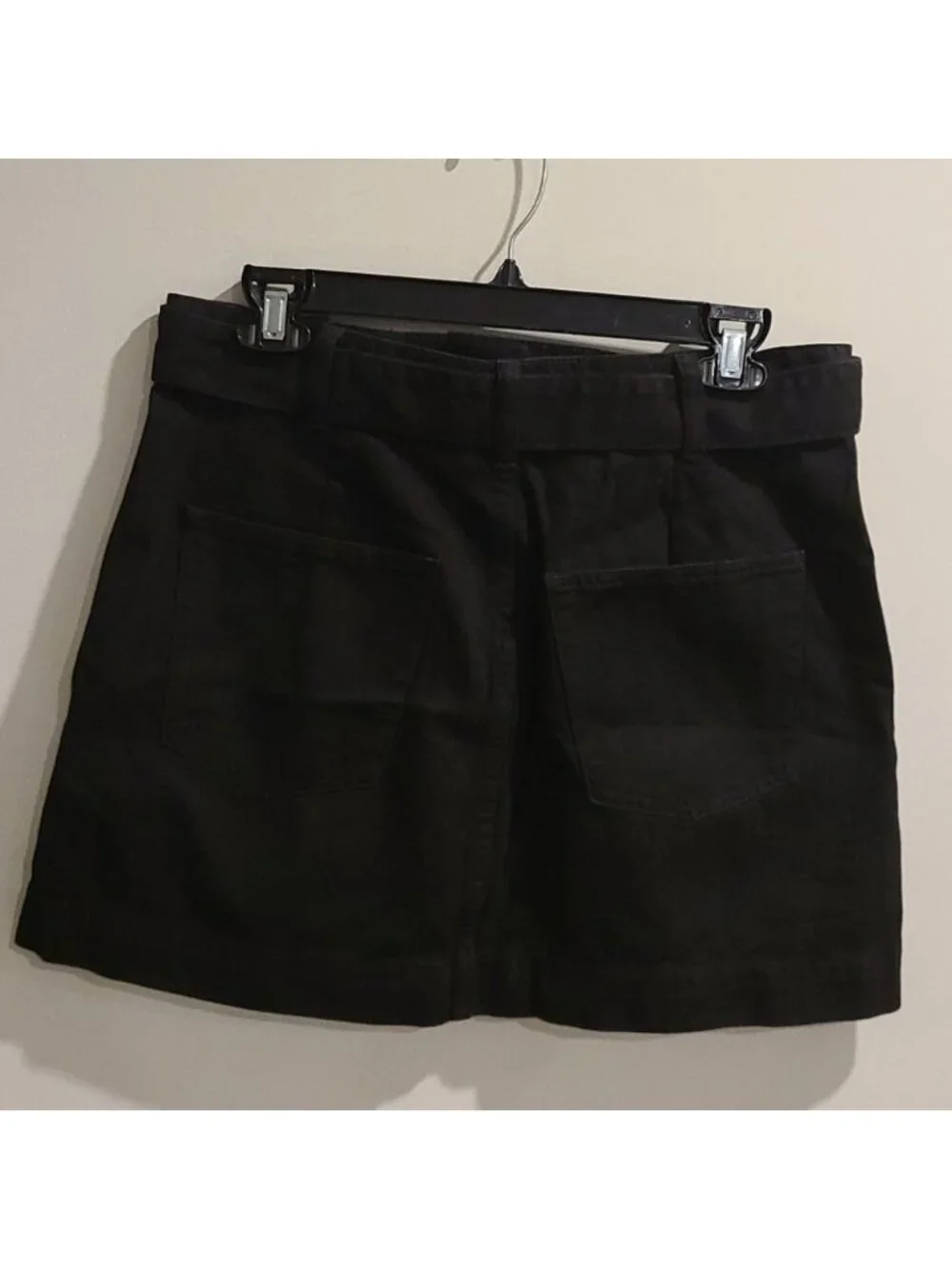 We the free black denim skirt with belt